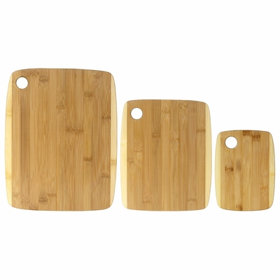 世帯の3PCSセットを掛ける穴を持つ木製のまな板