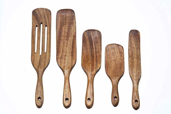 木製の竹 スプートル キッチン用具 器具 5個セット