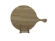 カスタム化のハンドルを持つ円形のゴム製木製ピザまな板