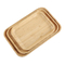 木製の1.9cm 小さな竹のトレイ スナック ナッツ チーズ 配給皿