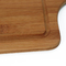 アカシア木ハンドルを持つタケ肉屋ブロック ジュースの溝のまな板
